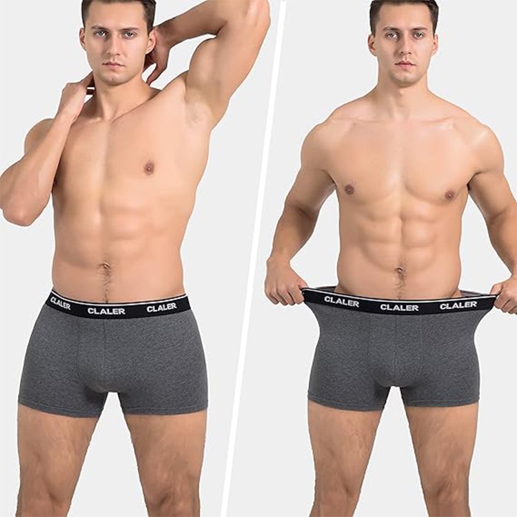 men's boxers grey model