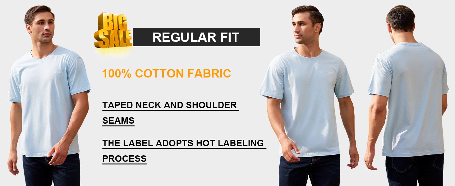 men's t-shirt blue detail