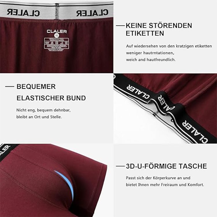 men's boxers red detail show