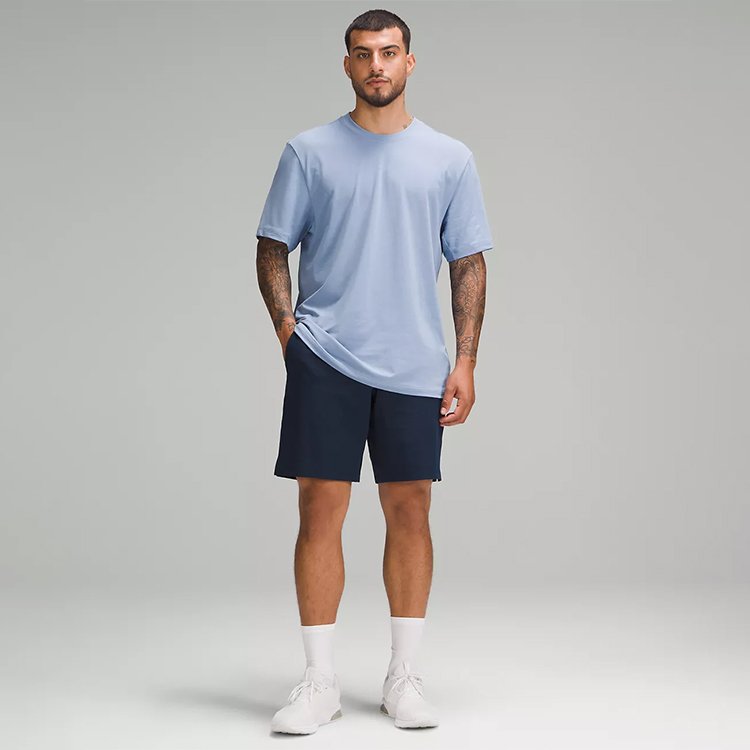 Bulk T-Shirt Supplier Blue Model Show