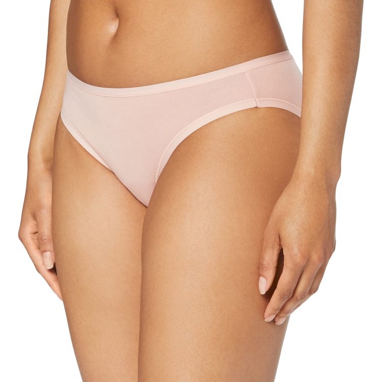 women's pink panties model show