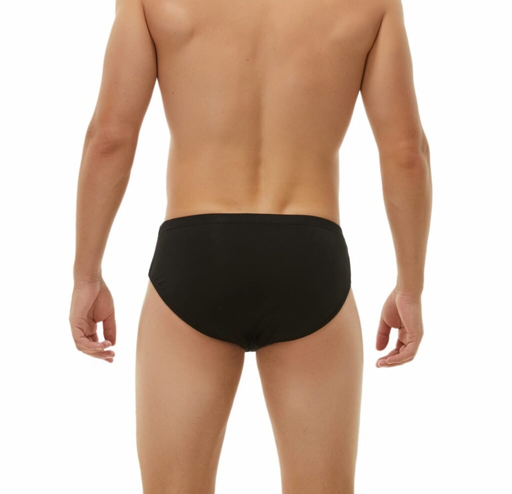 men's briefs black back