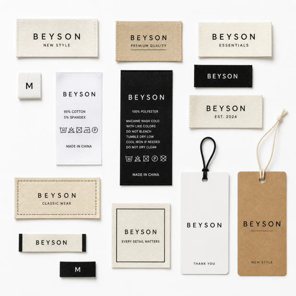 apparel cutsom labels tags​