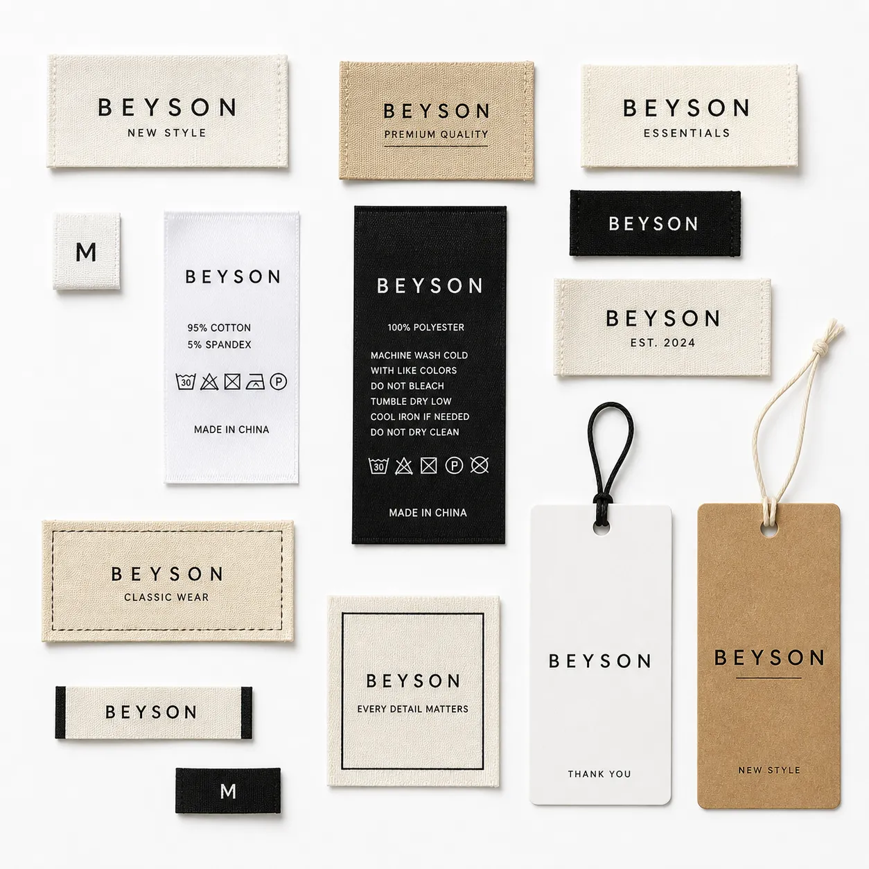 apparel cutsom labels tags​