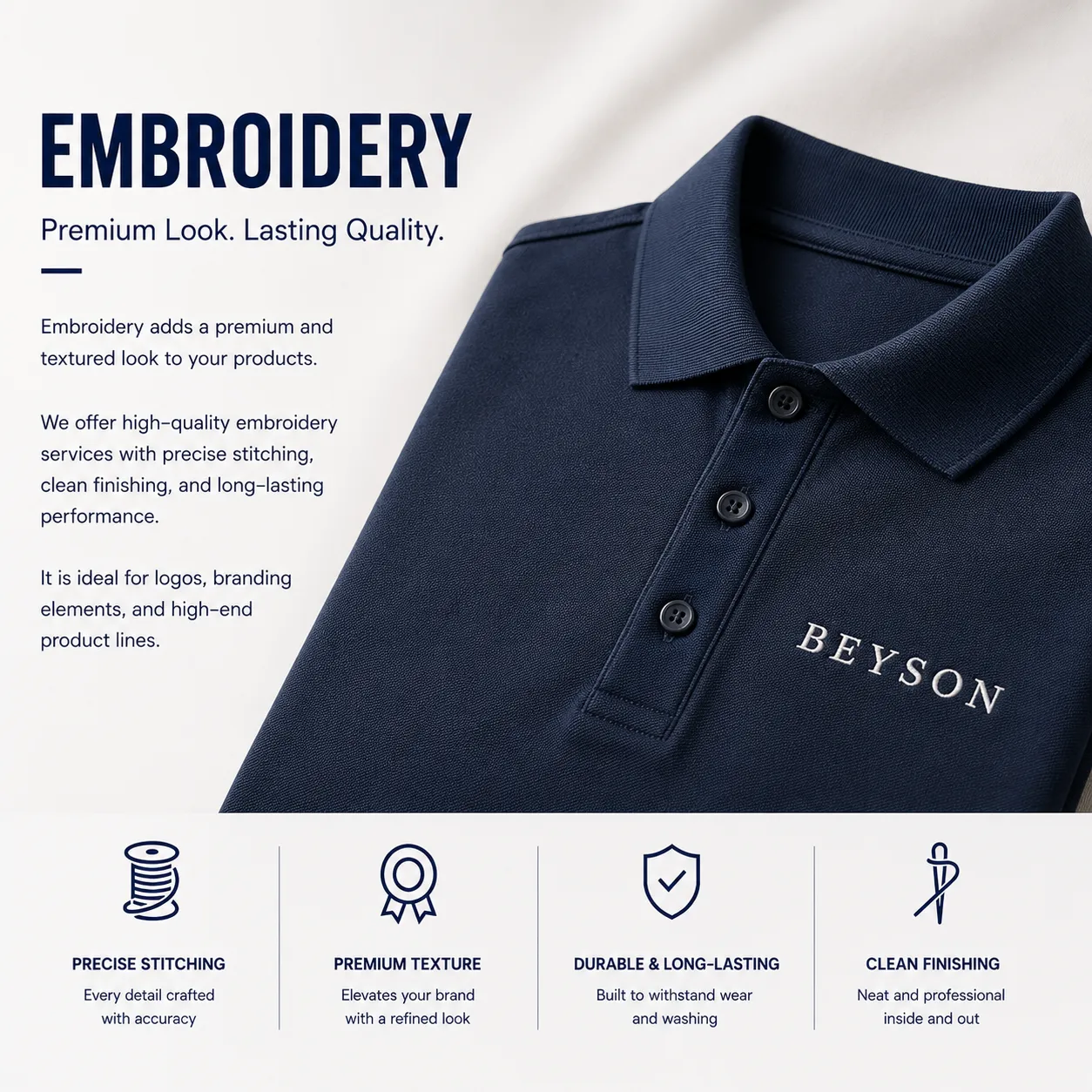 custom polo shirt embroidery