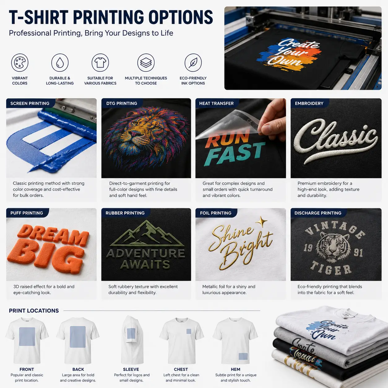 t shirt cutsom printing