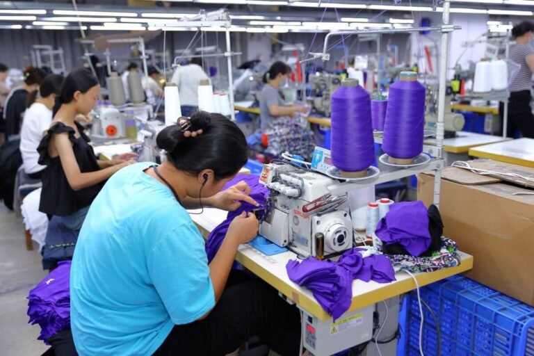 BSCI audited factory ensuring ethical production, fair wages, and safe working conditions for high-quality private label apparel manufacturing.