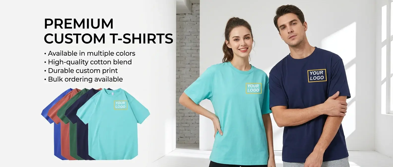 Premium custom heavyweight cotton t-shirt production exhibiting premium basics and streetwear clothing manufacturer capabilities.
