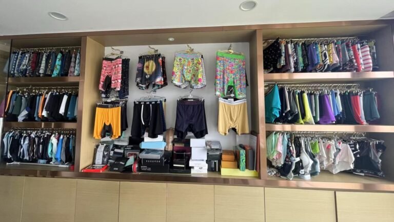 Custom underwear samples prepared for brand product development and bulk manufacturing
