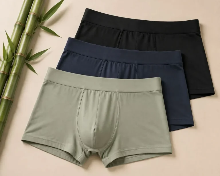 Custom bamboo boxer briefs fabric supplier offering sustainable OEM underwear solutions for brands