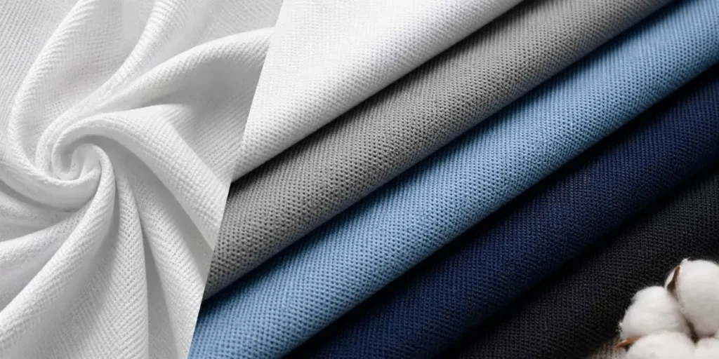 Best breathable fabric for polo shirts with different knit textures