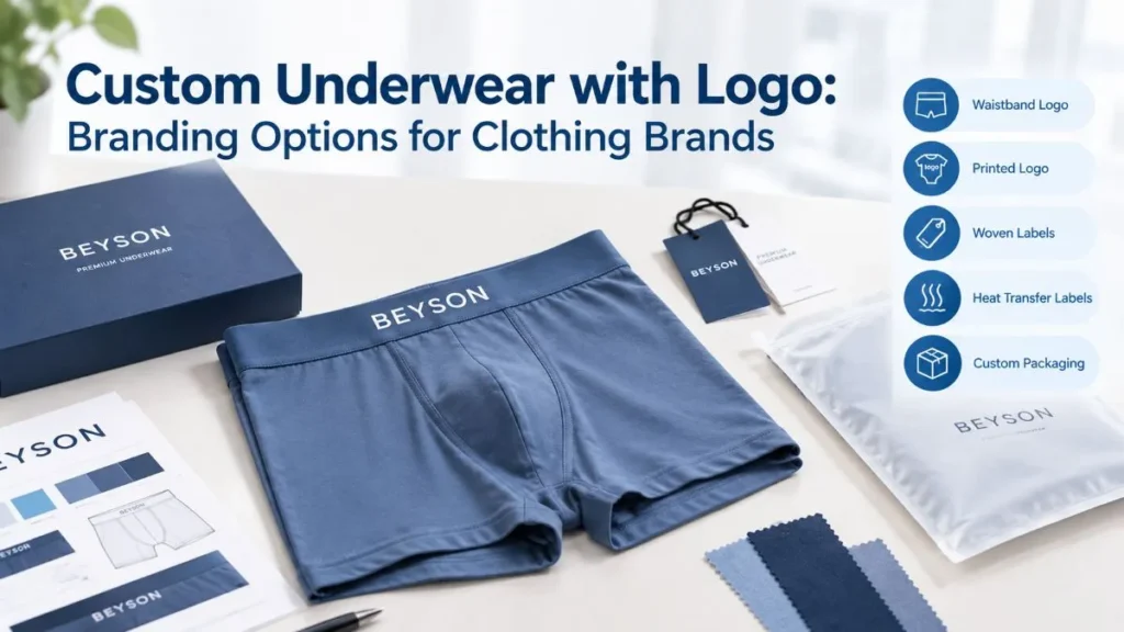 Custom underwear with logo and branding options