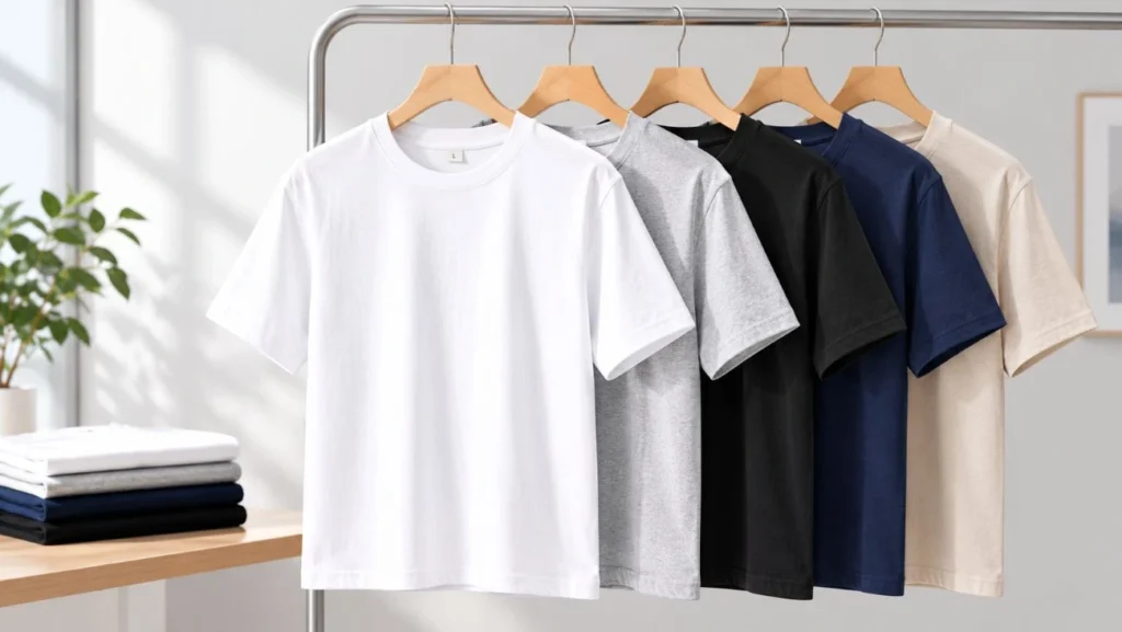 Reliable T-shirt manufacturer in China showcasing custom T-shirts