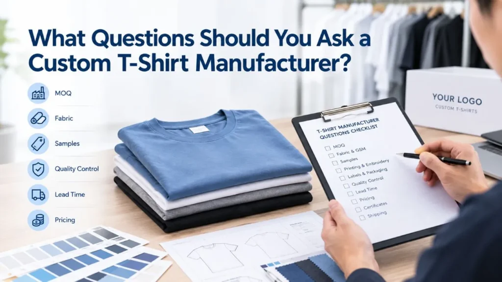 Questions to ask a custom T-shirt manufacturer