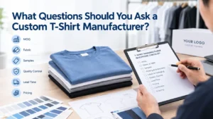 Questions to ask a custom T-shirt manufacturer
