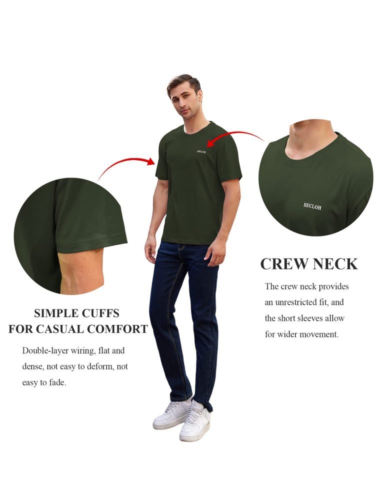 men's t-shirt green detail